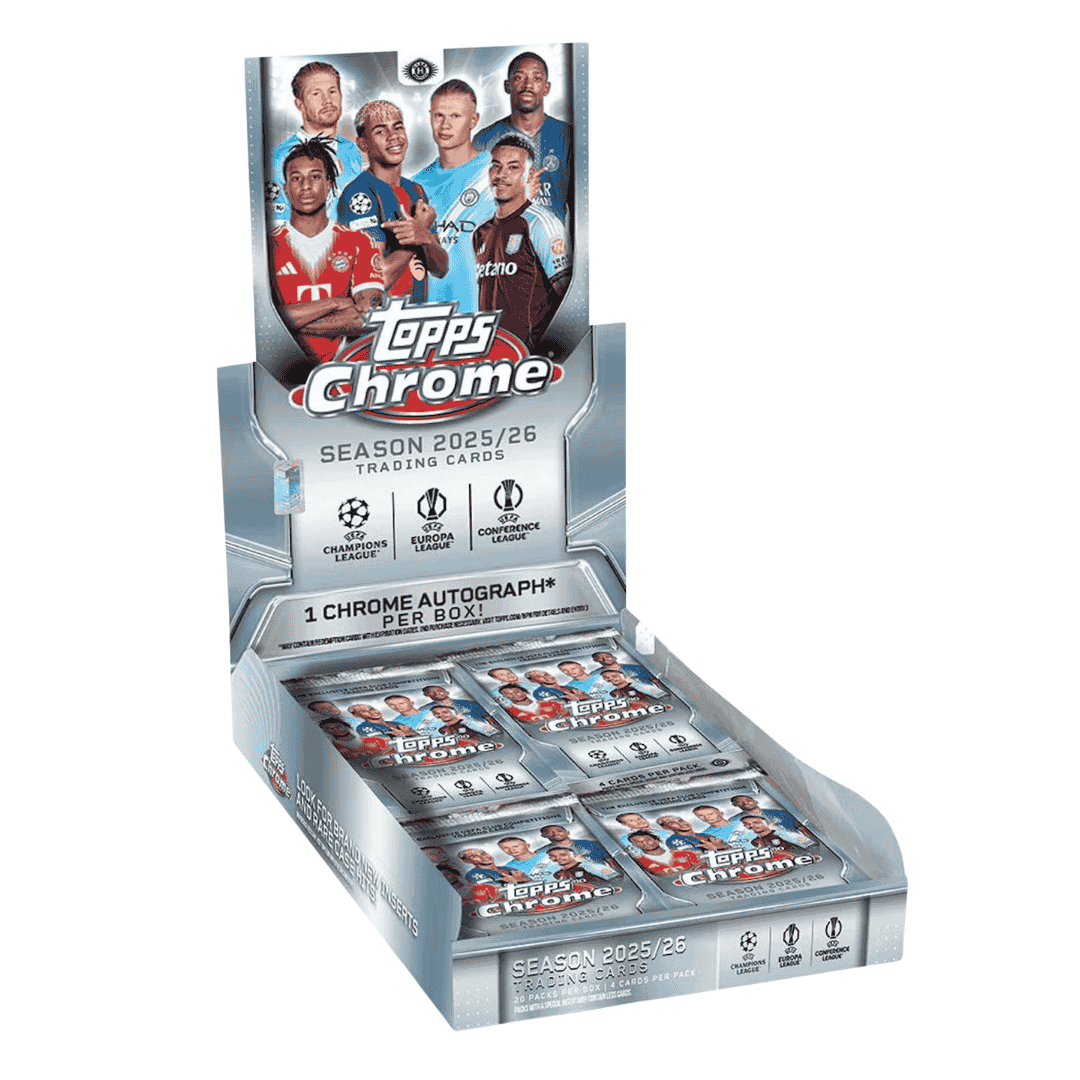 2025-26 Topps UEFA Club Competitions Chrome Soccer Hobby Box